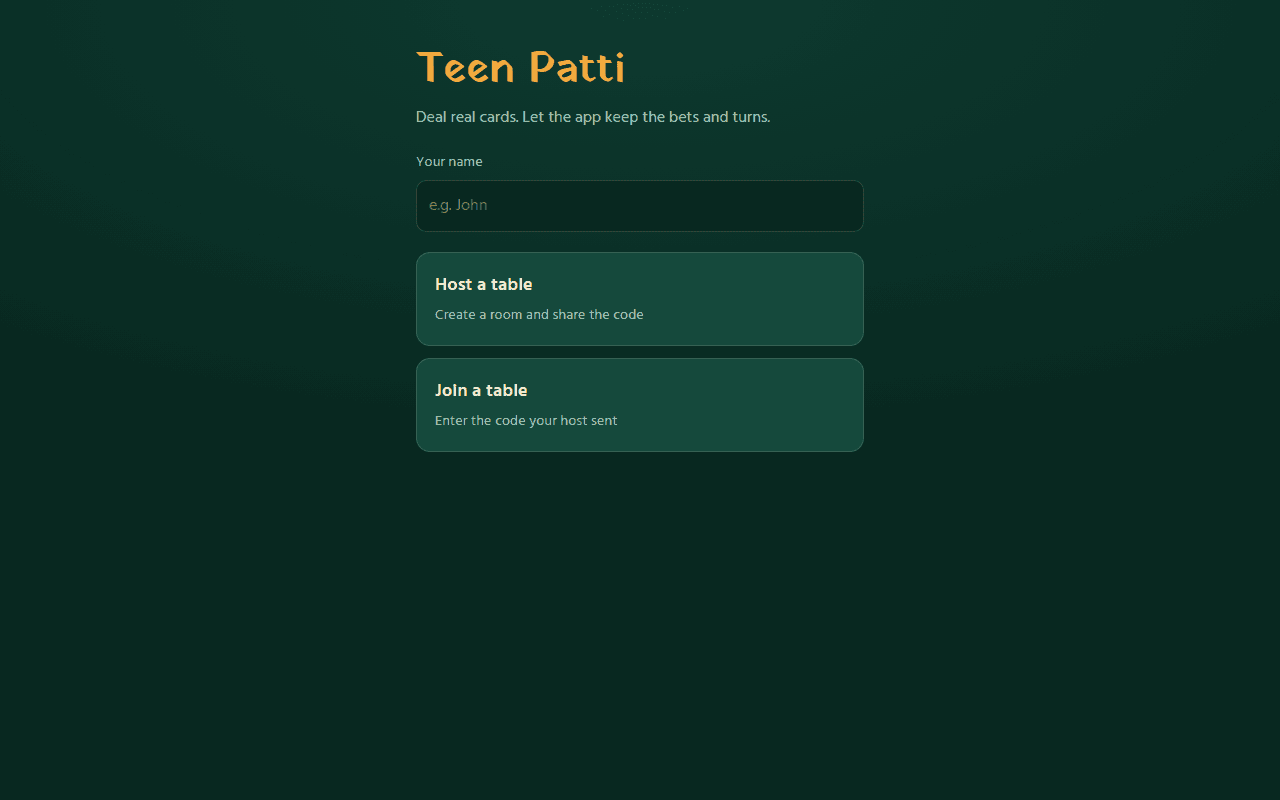 Teen Patti Game App illustration